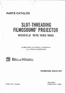 Bell and Howell 1680 manual